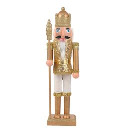 Soldado De Chumbo Decorativo Com Cajado Branco