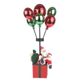 Papai Noel Decorativo Com Balões Vermelho