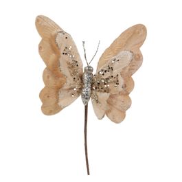Borboleta Decorativa Champagne