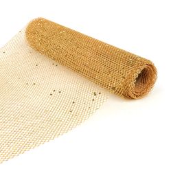 Tela Com Glitter Ouro