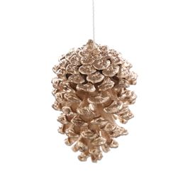 Pinha Decorativa  Champagne