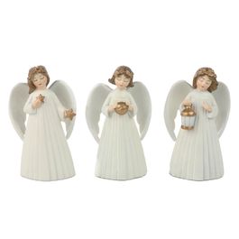 Anjo Decorativo Em Resina Creme