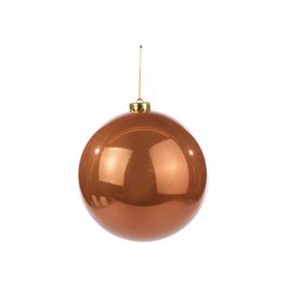 Enfeite Bola Brilhante Bronze