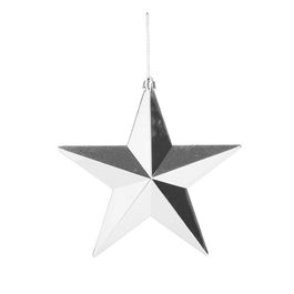 Enfeite Para Pendurar Estrela Prata