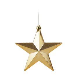 Enfeite Para Pendurar Estrela Ouro