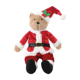 Urso Decorativo Com Gorro Vermelho
