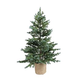 Arvore De Natal Base De Juta Verde Escuro