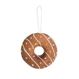 Enfeite Para Pendurar Donuts Marrom Claro