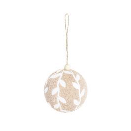 Enfeite Bola Com Detalhe Marrom