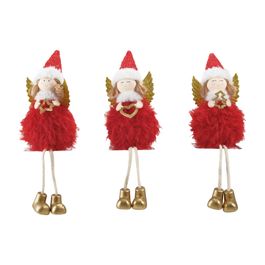 Anjo Decorativo  Vermelho / Ouro