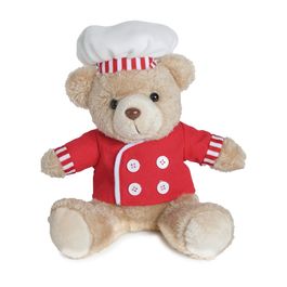 Mini Urso De Pelucia Com Roupa Marrom