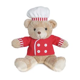 Mini Urso De Pelucia Com Roupa Marrom