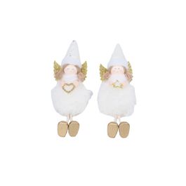 Anjo Decorativo Branco / Ouro