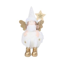 Anjo Decorativo Branco / Ouro