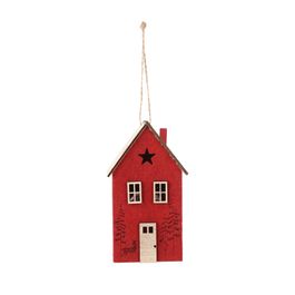 Enfeite Para Pendurar Casa Vermelho