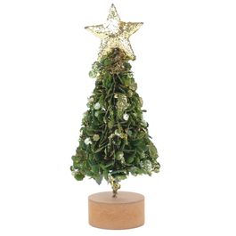 Mini Arvore De Natal Com Base Verde