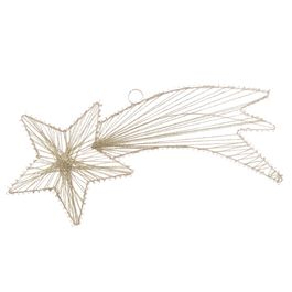 Estrela Decorativa Em Tecido Champagne