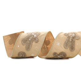 Fita Aramada Cru / Ouro