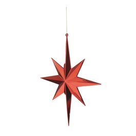 Enfeite Para Pendurar Estrela Vermelho