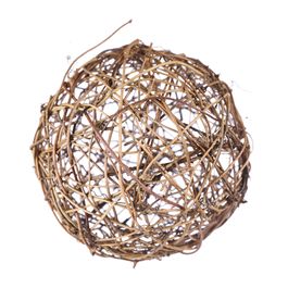 Enfeite Bola Rattan Marrom