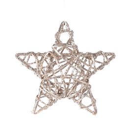 Estrela Decorativa Rattan Champagne