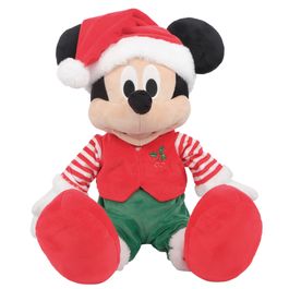 Pelucia Mickey Calça Xadrez Vermelho