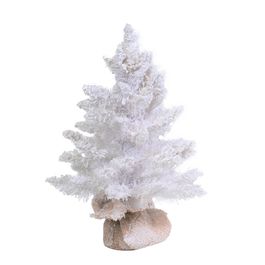 Mini Arvore De Natal Com Base Branco