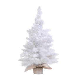 Mini Arvore De Natal Com Base Branco