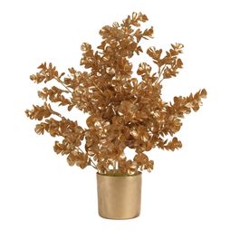 Mini Arvore De Natal Com Vaso Ouro