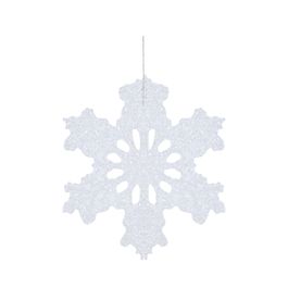 Enfeite Para Pendurar Floco De Neve Branco