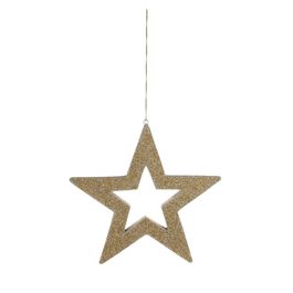 Enfeite Para Pendurar Estrela Ouro