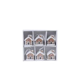 Enfeite Para Pendurar Casa Gingerbread Marrom Claro