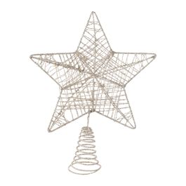 Topo De Arvore Estrela Champagne