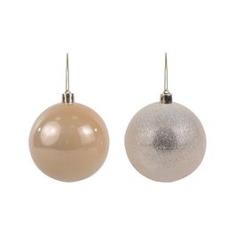 Enfeite Bola Perolada Champagne