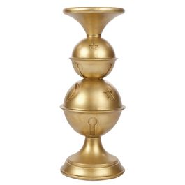 Suporte Vela Resina Ouro