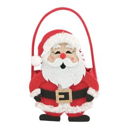 Bolsa Natalina Branco / Vermelho