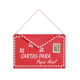 Enfeite Para Pendurar Carta Vermelho