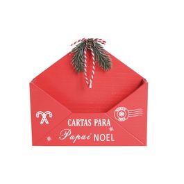 Enfeite Para Pendurar Carta Vermelho / Branco