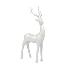 Rena Decorativa Em Pé Branco