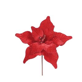 Flor Decorativa Poinsetia Champagne