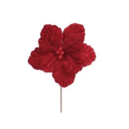 Flor Decorativa Poinsetia Vermelho