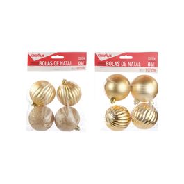 Enfeite Bola Lisa Matte Brilho Ouro