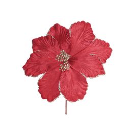 Flor Decorativa Poinsetia Vermelho