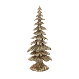 Pinheiro Decorativo Resina Ouro