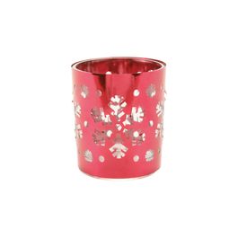 Suporte Vela Resina Vermelho