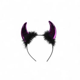 Tiara Chifre Roxo