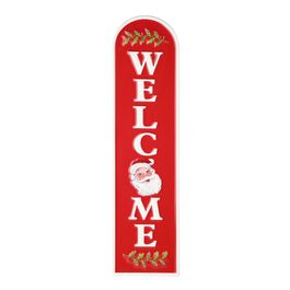 Placa Decorativa Metal Vermelho
