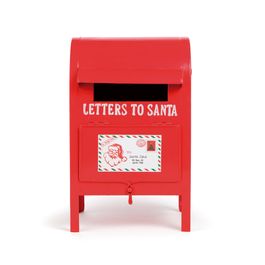 Caixa De Correio Decorativa Natalina Vermelho