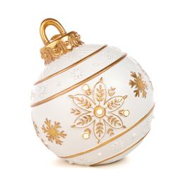 Bola Decorativa Branco / Dourado