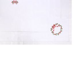 Toalha De Mesa Retangular Branco